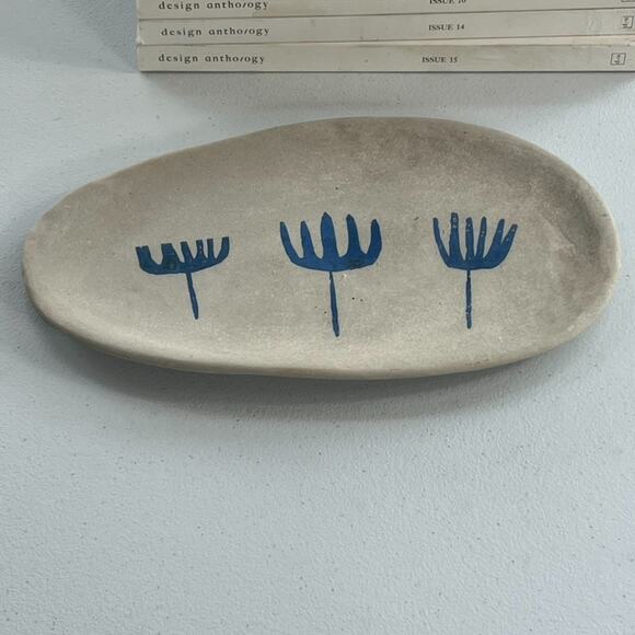 Art Studio Pottery Catch All Trinket Tray Modern Minimalist Unique